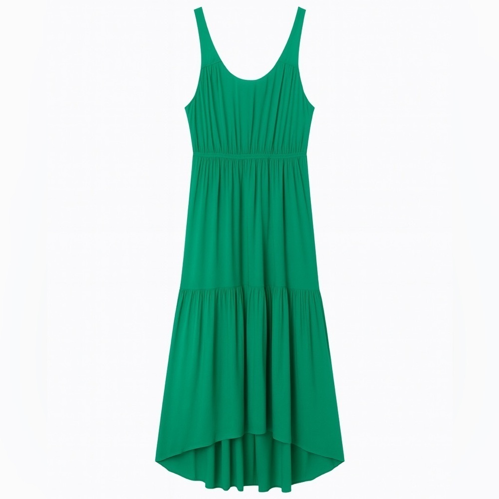 Green Tiered Maxi Dress Size XL, gf by Geren Ford